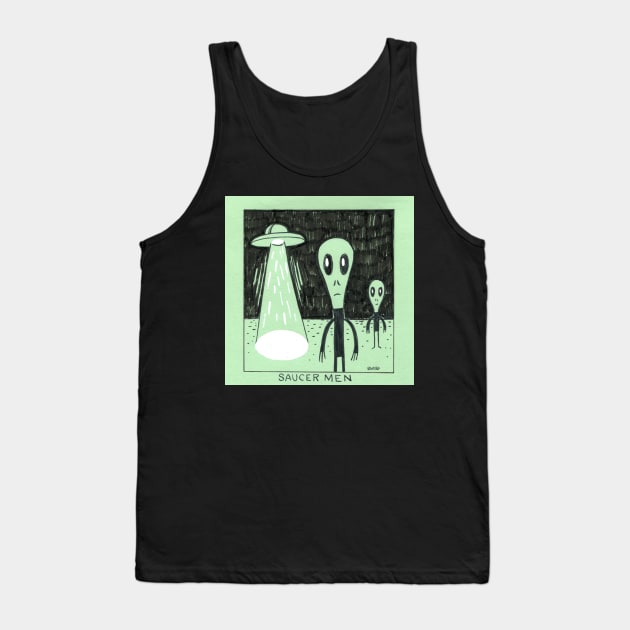 Retro Saucer Men Tank Top by washburnillustration